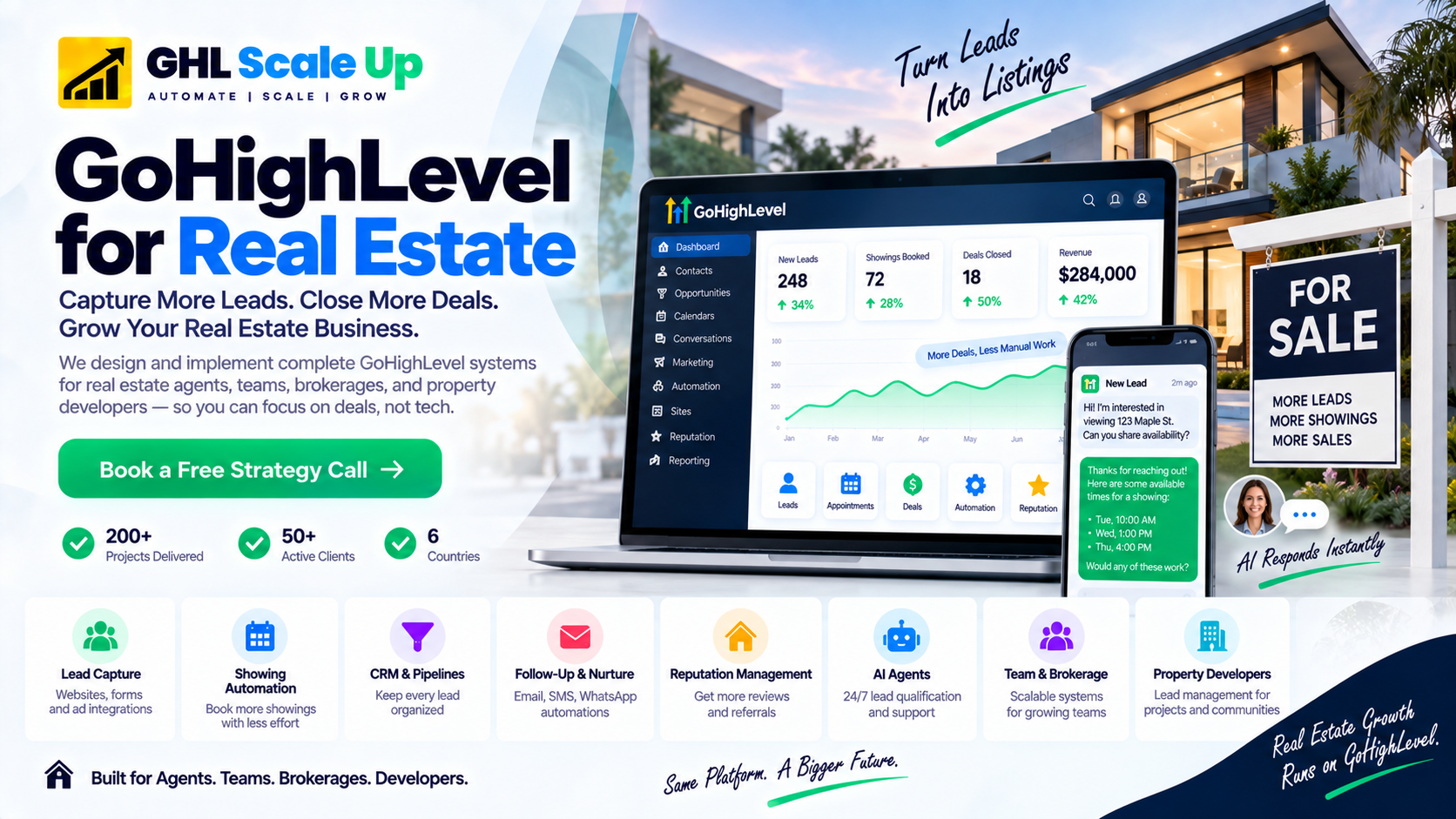 GHL Scale Up GoHighLevel for real estate agents and teams